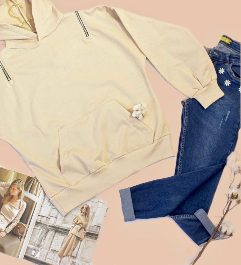 1DF128D6-3C18-4DAC-8E3D-52DB85050E2F هودی دورس پاستلی - Image 1