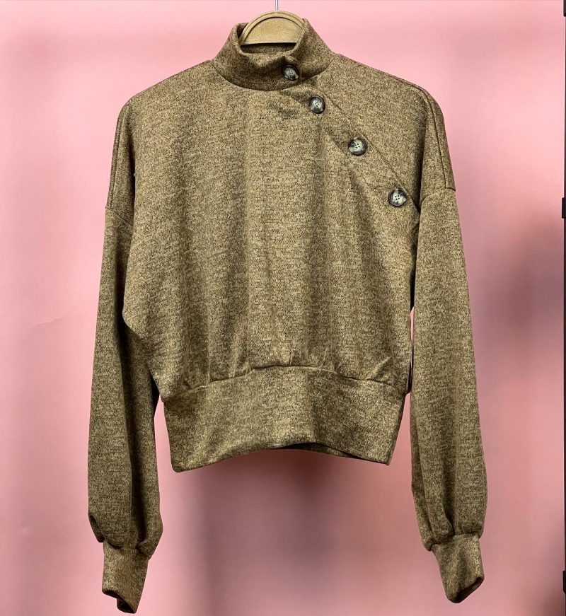 شومیز دکمه چوبی - Image 5