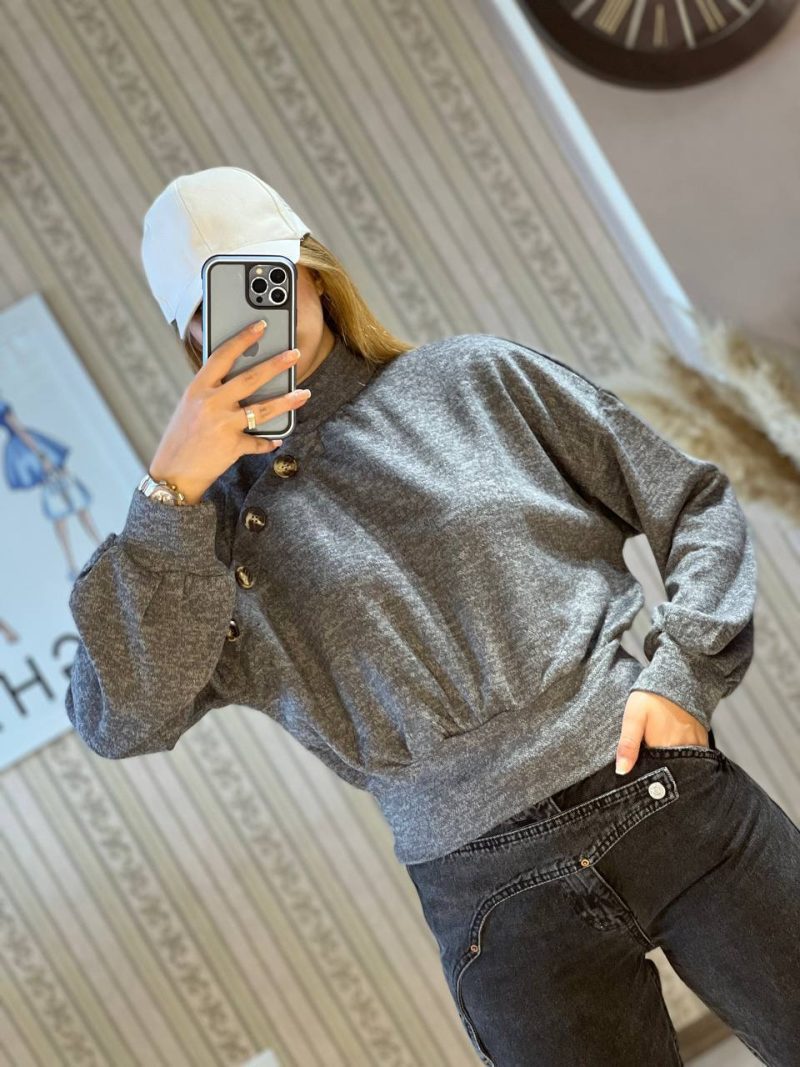 شومیز دکمه چوبی - Image 7