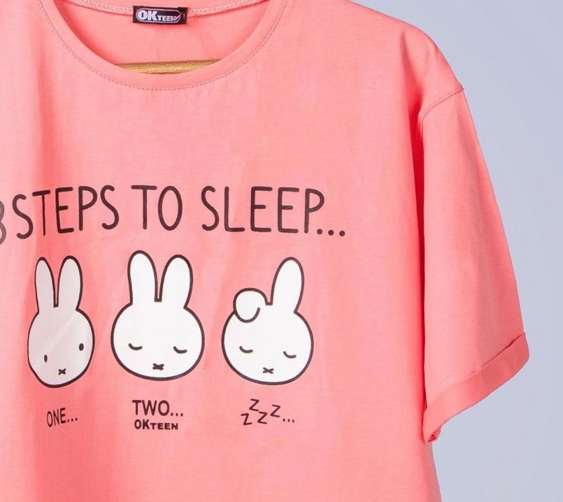 F3F10A32-EDEE-41B3-811B-802B47B17FF1 تیشرت گلبهی طرح خرگوش - Image 3