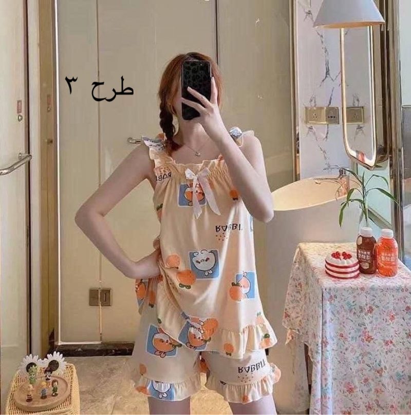 ست تاپ و شلوارک وارداتی فانتزی - Image 2