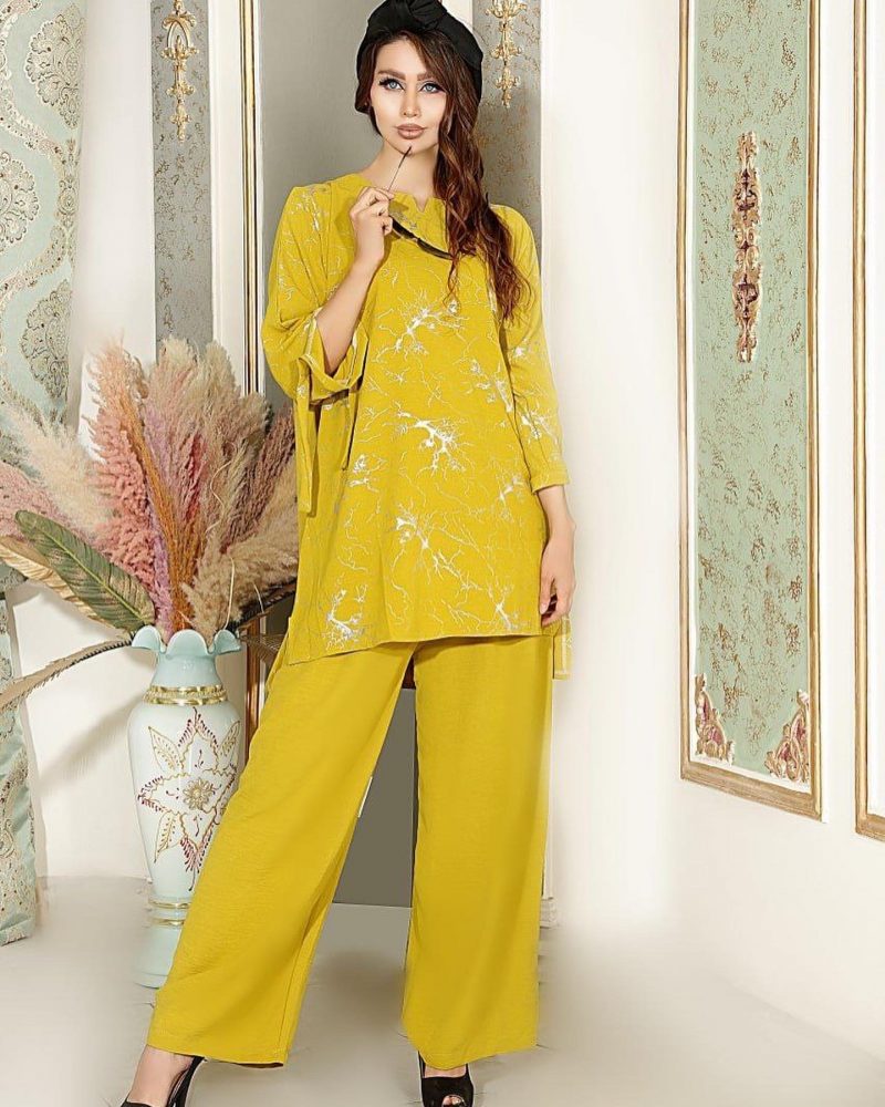 769A958C-B0F6-4CFB-8881-79B85CDC96B9 ست مانتو و شلوار قواره دار - Image 6