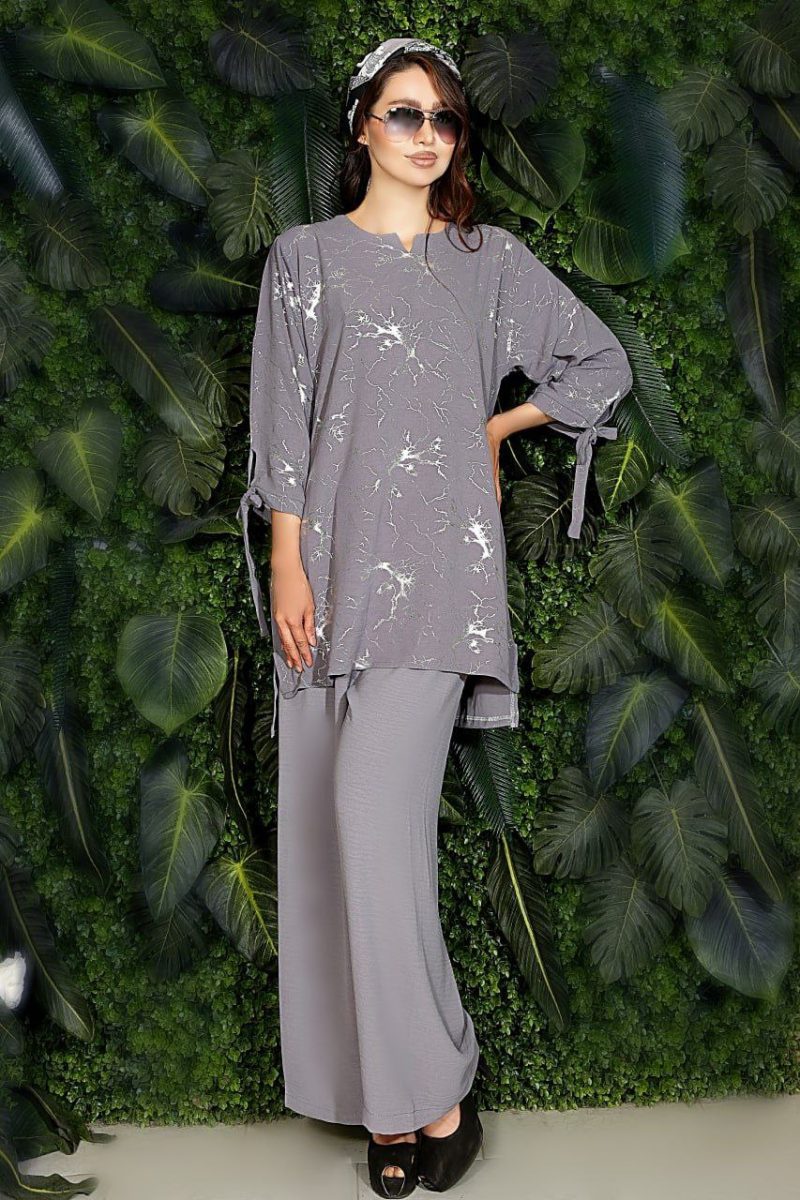 8D98930D-E697-4328-BEB9-258ABF88FC51 ست مانتو و شلوار قواره دار - Image 2