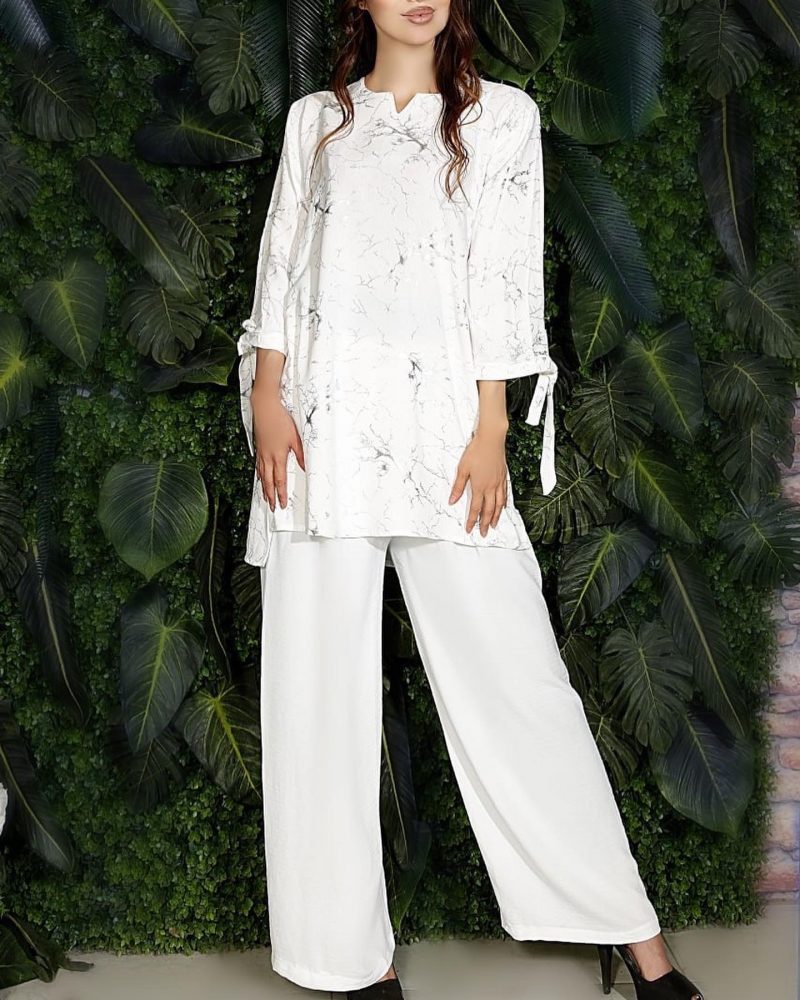 E5420D21-8B56-42A4-8673-E475BE00EC9D ست مانتو و شلوار قواره دار - Image 1