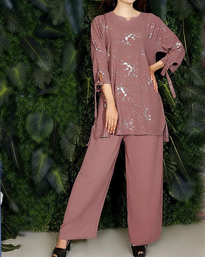 E58538BE-EB93-4CFC-802F-6E96DCB86D8F ست مانتو و شلوار قواره دار - Image 7