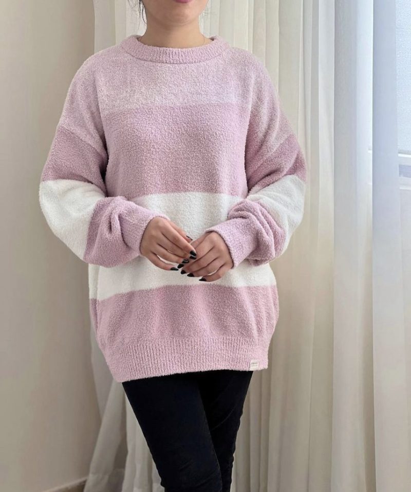 پلیور بافت حوله ای - Image 4