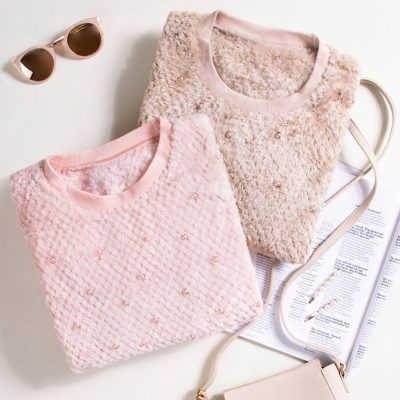 بلوز خز مرواریدی