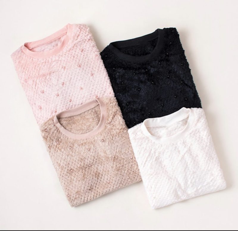 55428569-CA3C-4FCA-AA9C-288DD1095D31 بلوز خز مرواریدی - Image 2