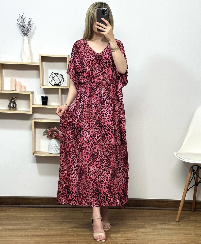 پیراهن ساحلی پلنگی - Image 2