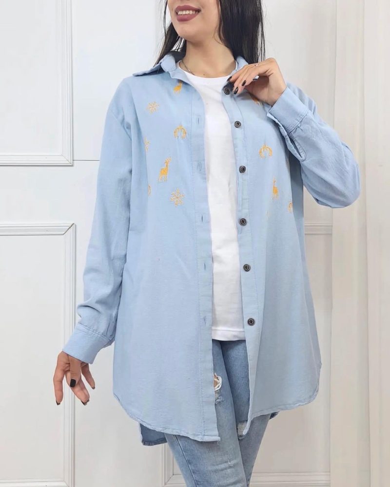 C9FA5EEB-142A-4C5A-8089-0566A5716638 شومیز مانتویی گوزن - Image 1