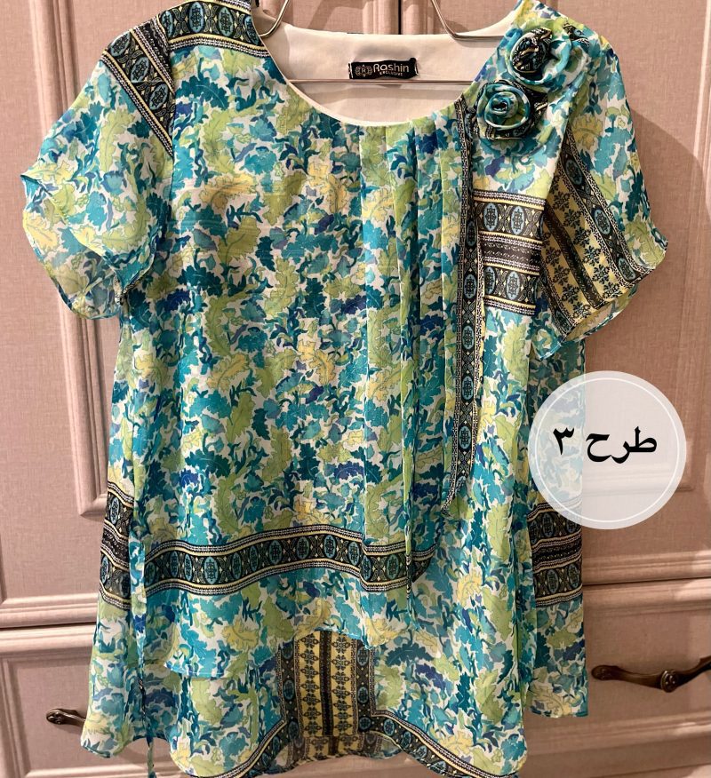 phonto شومیز حریر دوگل - Image 7