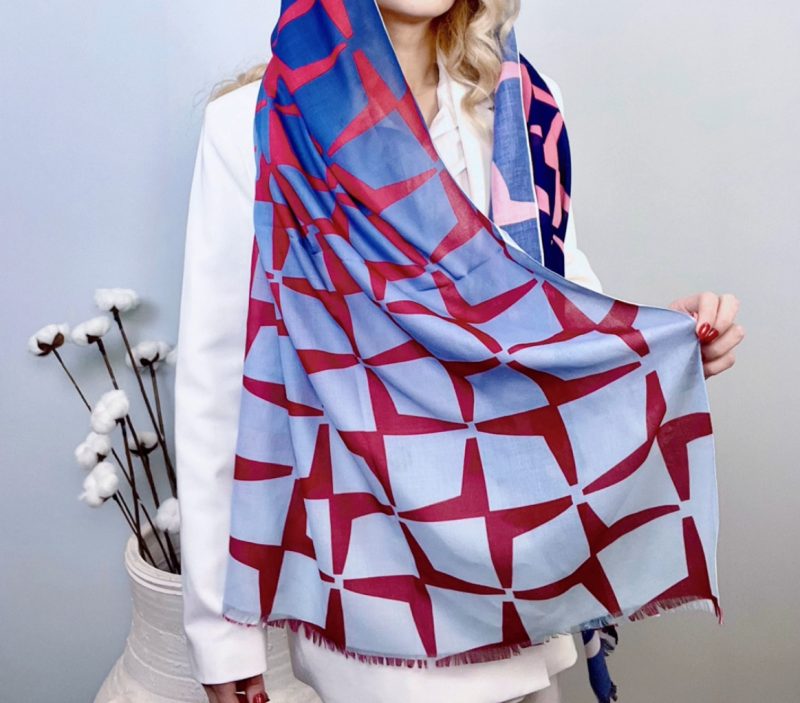 IMG_1945 شال نخی مدل کهربا - Image 2