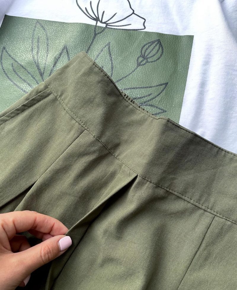 ست  تیشرت و شلوارک گل - Image 7