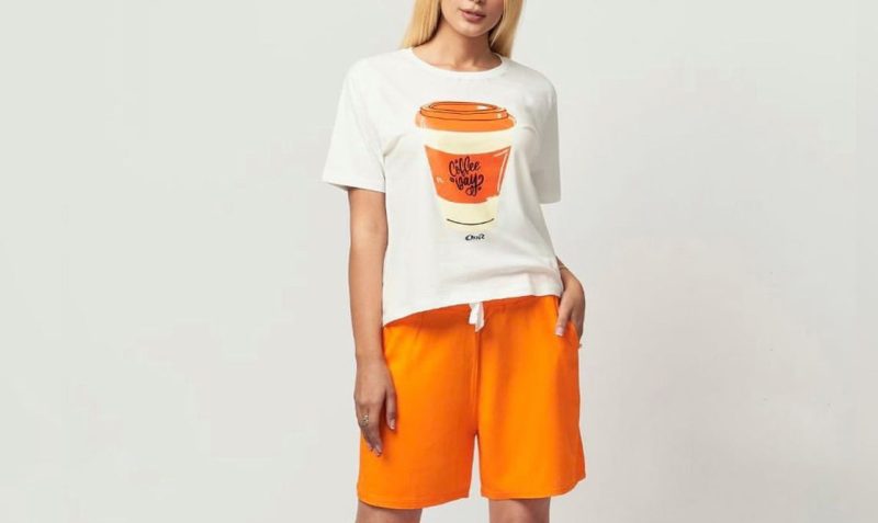 ست تیشرت و شلوارک coffee - Image 7