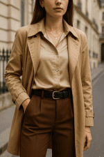 شومیز ساتن ترک