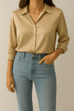 شومیز ساتن ترک - Image 5