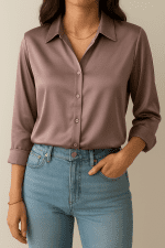 شومیز ساتن ترک - Image 4