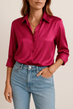 شومیز ساتن ترک - Image 2