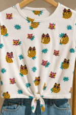 تیشرت جلو گره ای - Image 3