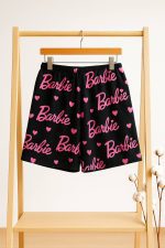 شلوارک مخمل صورتی - Image 4