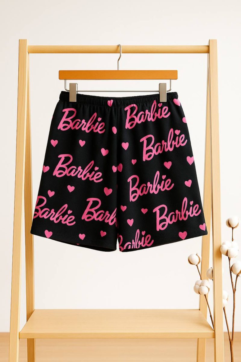 شلوارک مخمل صورتی - Image 4