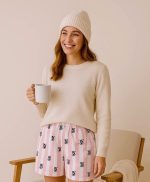 شلوارک مخمل صورتی - Image 9