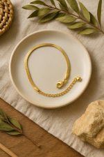 دستبند هرینگبون آویز دار قلب - Image 3