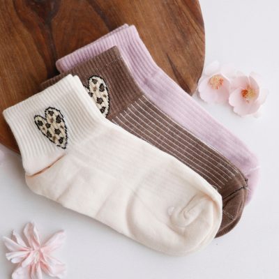 جوراب قلب پلنگی