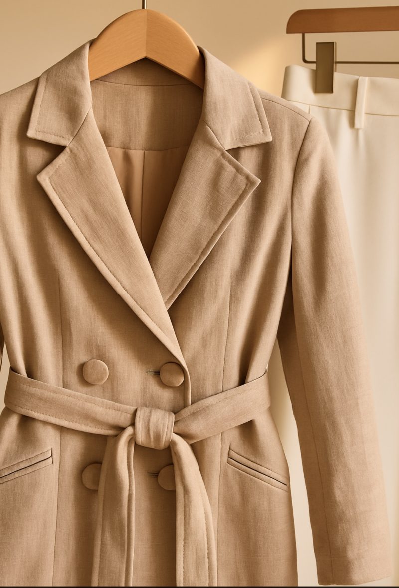 ترنچ کت nude - Image 4