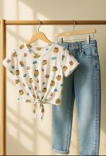 تیشرت جلو گره ای