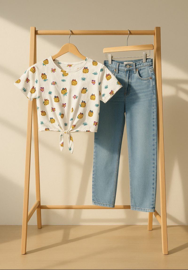 تیشرت جلو گره ای - Image 3