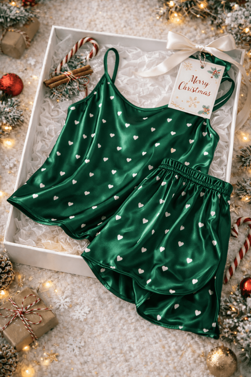 ست ساتن سبز - Image 2