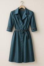 ترنچ کت کلاسیک ساتن - Image 5