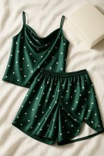 ست ساتن سبز - Image 4