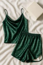 ست ساتن سبز - Image 5