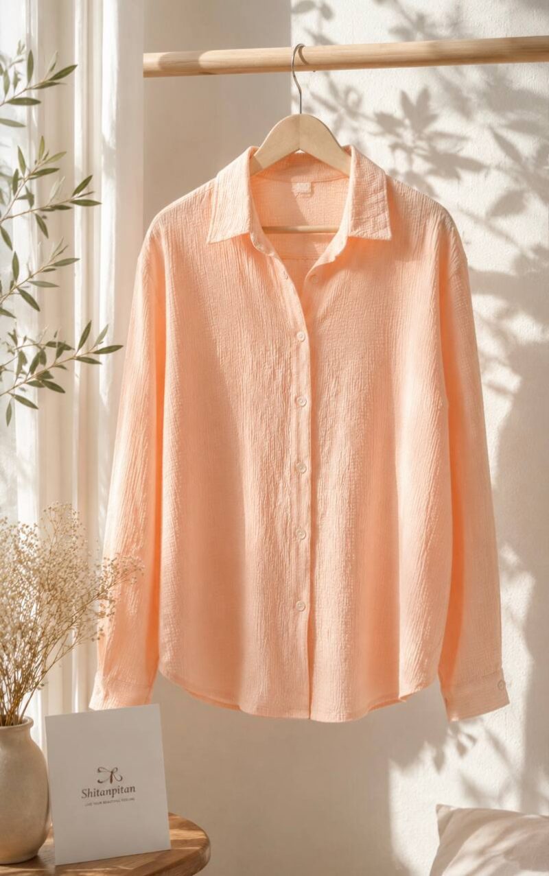 شومیز Peach Whisper - Image 3