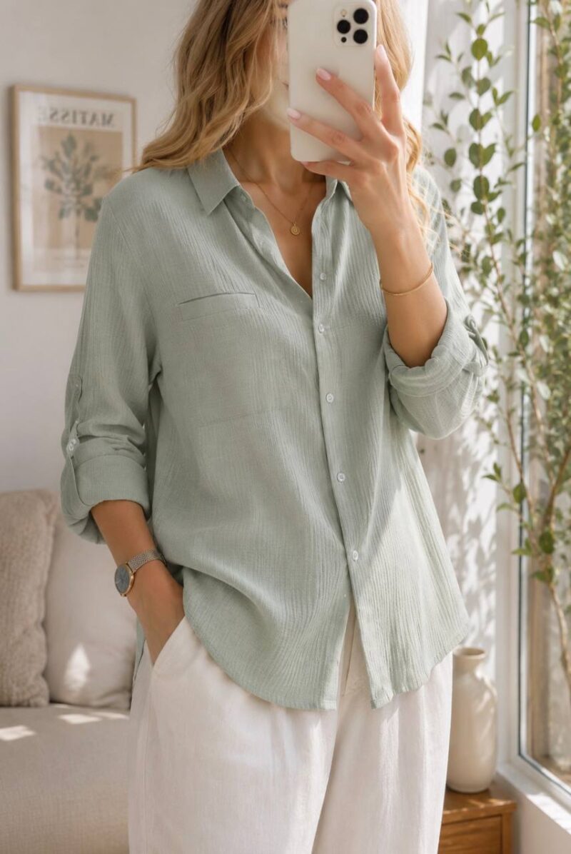 شومیز Sage wisper - Image 3