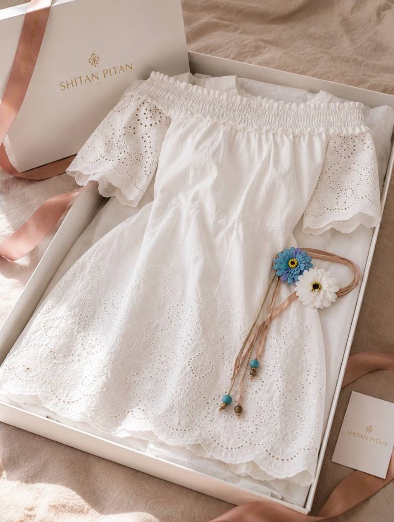 پیراهن White Daisy - Image 4