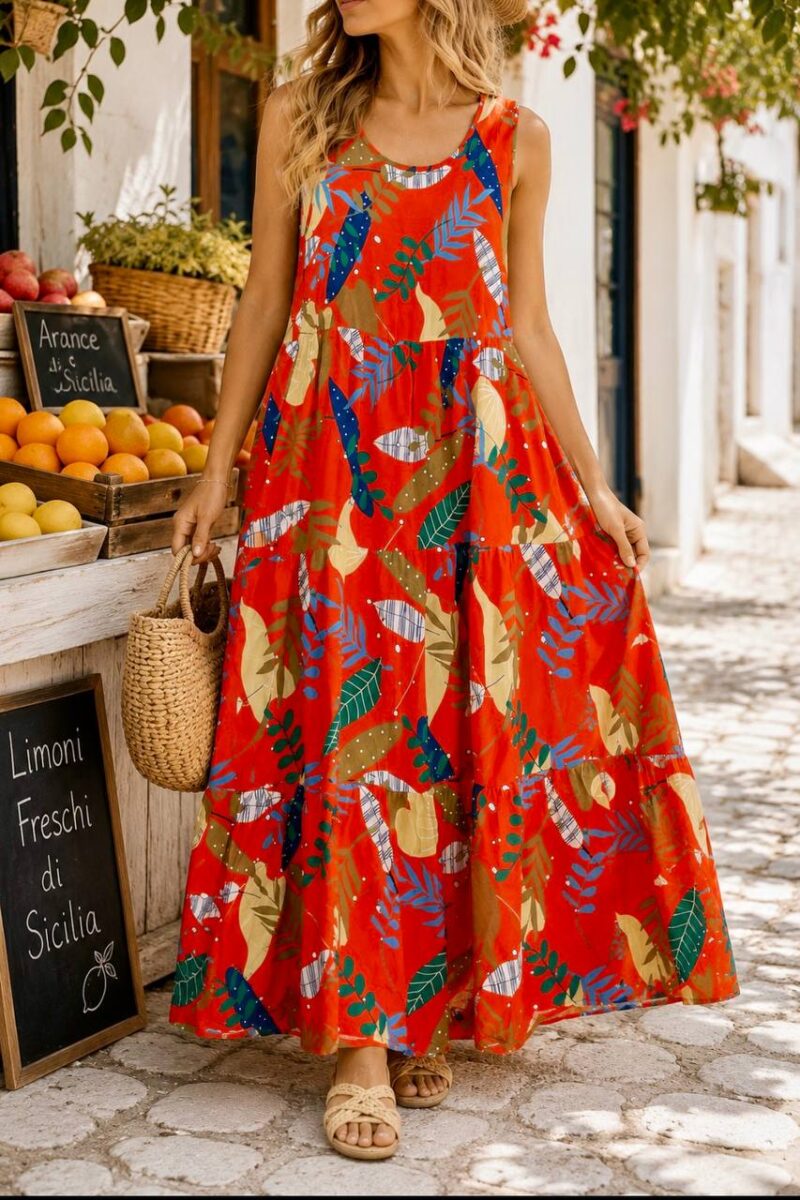 پیراهن Orange Summer - Image 5